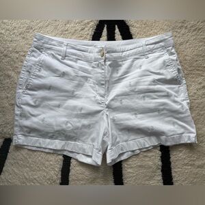 Tommy Bahama White Embroidered Women's Shorts